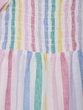 Dětské pruhované midi šaty Barevná
