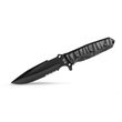 MARAUDEUR G10 BLACK HANDLE / SERRATED BLADE + KYDEX SHEATH SMOOTH