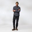 Övik Heavy Flannel Shirt M Light Fossil-Deep Red