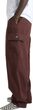 RANGE CARGO BAGGY TAPERED ELASTIC PANT BITTER CHOCOLATE
