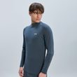 M's Layer Merino Mock Neck Jersey Sylvanite Grey
