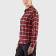 Övik Flannel Shirt W Chalk White-Dune Beige