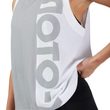 W Moto-X Blocked Tank White