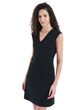 W Mer 200 Granary Sleeveless V Neck Dres BLACK
