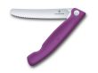Swiss Classic, picnic knife, 11cm, wavy, purple, box
