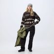 Fjällräven Jacquard Knit W Chalk White-True Red