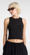 ESSENTIAL RACER TANK, Black