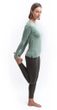 MERINO AIR SAY YES dámské triko dl.rukáv basil green