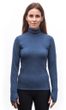MERINO BOLD dámské triko roll neck dl.rukáv cool blue