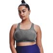 UA Crossback Mid Heather Bra, Gray