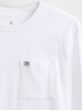 801420-05 Dětské tričko s kapsičkou Bílá