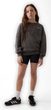 879453-03 Dětské žebrované biker shorts Černá