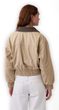 877671-00 Oversize bavlněný bomber Hnědá