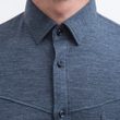 MERINO LITE unisex košile dl.rukáv mottled blue