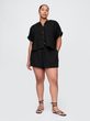 Mušelínové kraťasy Černá