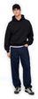 821270-01 Oversize mikina Heavyweight Unisex Černá