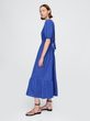 Mušelínové midi šaty Tmavě modrá