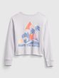 688190-00 Dětská mikina graphic Bílá