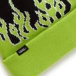 FLAMING VANS BEANIE BLACK/LIME GREEN