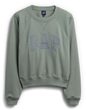888007-03 Oversize mikina s logem Zelená