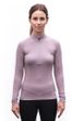 MERINO DF dámské triko dl.rukáv zip mystic violet