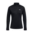Tech 1/2 Zip Solid, Black / White