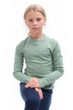 MERINO DF LOGO UP juniorské triko dl.rukáv basil green