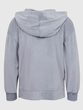 521287-02 Dětská mikina velur s kapucí Šedá
