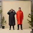 Hoja Rain Fox Poncho Flame Orange