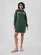 Mikinové šaty s logem Zelená