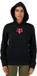 W Fox Head Fleece Po Black/Pink
