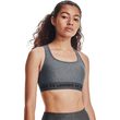 UA Crossback Mid Heather Bra, Gray