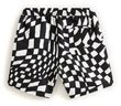 Primary II Printed Elastic Boardshort Black/White