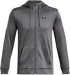 UA Armour Fleece FZ Hoodie-GRY