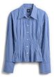 852421-01 Popelínová košile Fitted Shirt Modrá