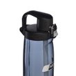 Straw bottle 700 ml, Grey w/Black Cap