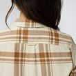 Övik Lite Flannel Shirt W Chalk White-Lavender Mist