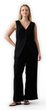 874424-03 Kalhoty z lněné směsi Wide-Leg Černá