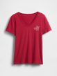 843328-01 Tričko s logem Červená