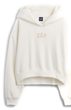 880827-01 Oversize crop mikina s logem VintageSoft Bílá