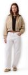 877671-00 Oversize bavlněný bomber Hnědá