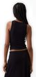 886602-00 Strečový crop top Černá