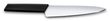 Swiss Modern, carving knife, 19 cm, straight, black, blister