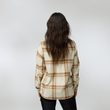 Övik Lite Flannel Shirt W Misty Green-Eggshell