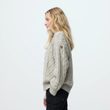 Övik Cable Knit W Chalk White