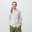 Övik Lite Flannel Shirt W Misty Green-Eggshell