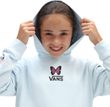 Butterfly floral hoodie, delicate blue
