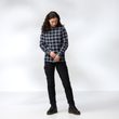 Övik Flannel Shirt W Chalk White-Suede Brown