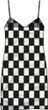 BENTON CHECKER CAMI DRE Black/Marshmllw