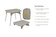Moonlander Dual Height Table 2025 Fog